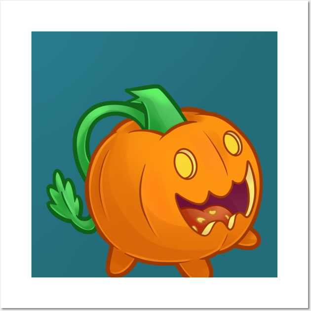 Pumpkin Pet Wall Art by ChristaDoodles